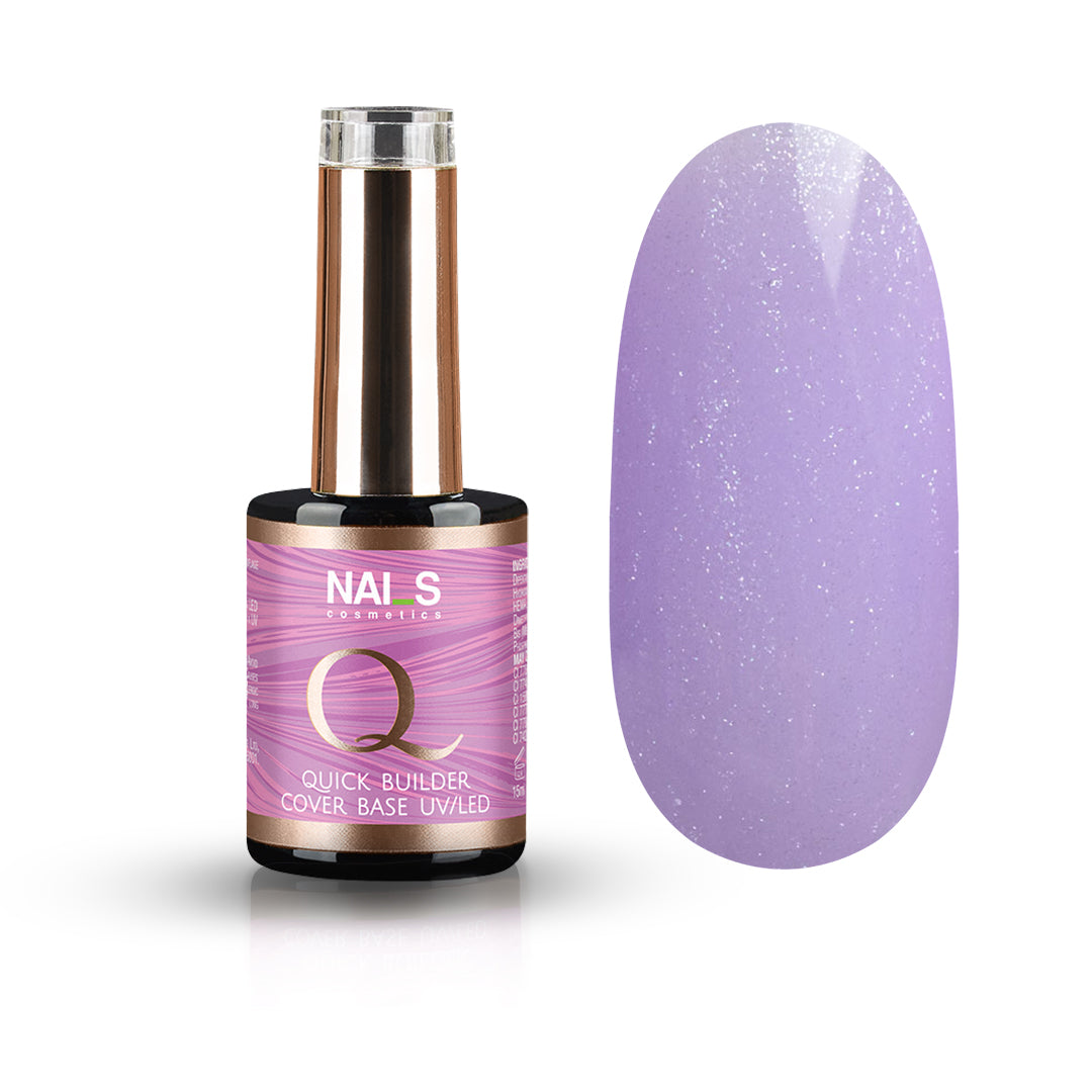 BIAB Quick Builder Cover Base May Lilac with Shimmer - 15ml