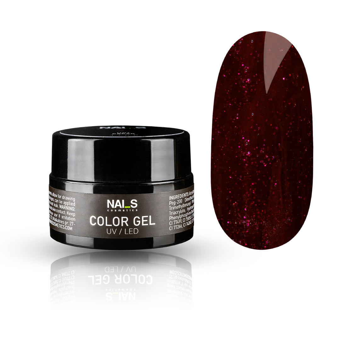 Color Gel 4112 Sparkle Cherry - 5ml