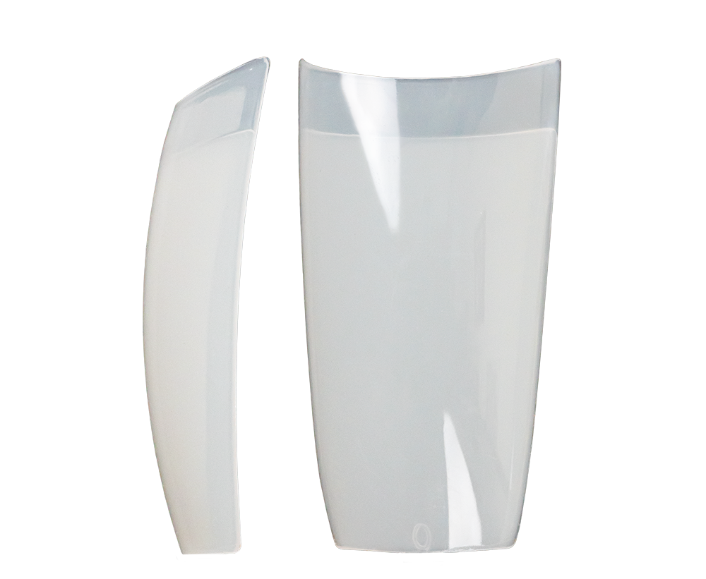 Nail Tips Square Half - Clear - 240 pieces