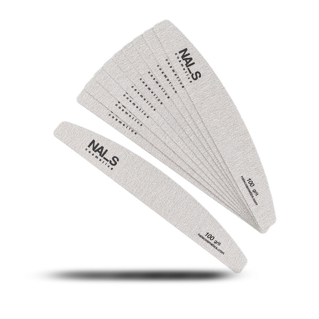 Adhesive File Halfmoon #100 Grit - 10pcs
