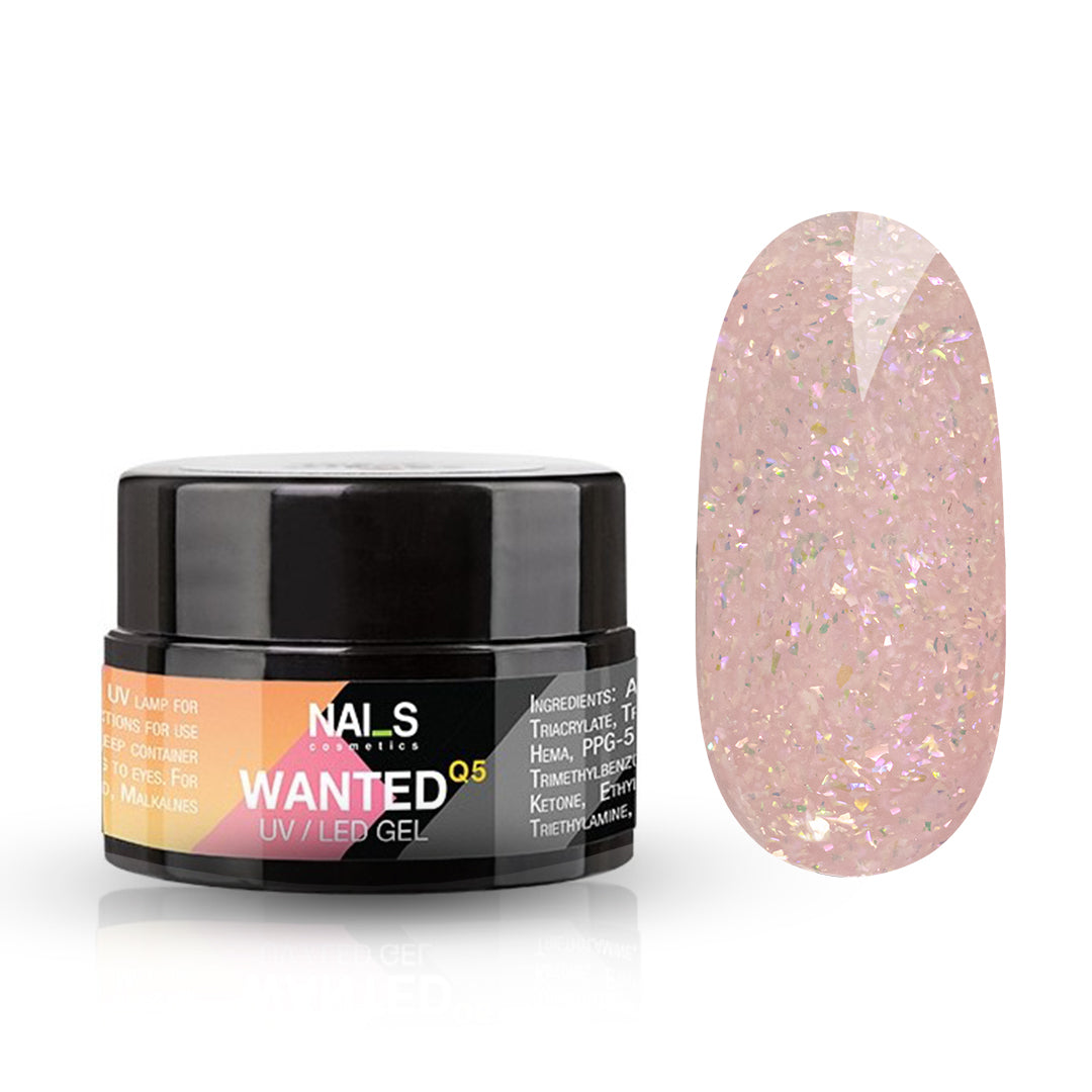 WANTED Q5 Builder Gel Cappuccino Sparkle - 5 ml